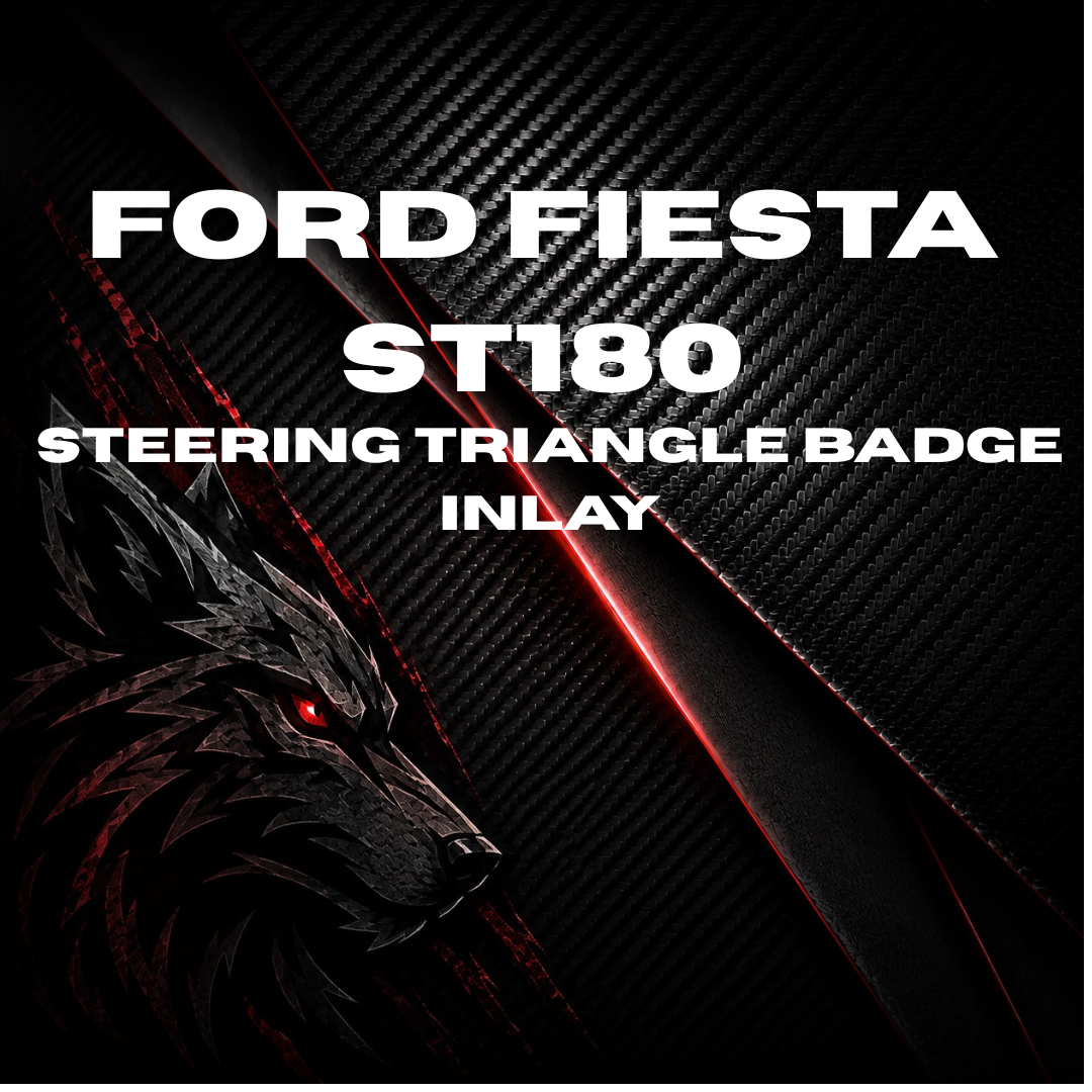 Ford fiesta ST180 Steering triangle badge inlay
