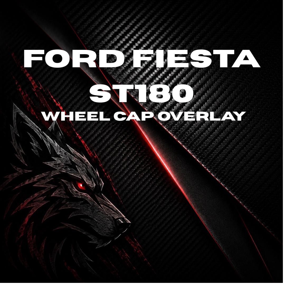 Ford Fiesta ST180 wheel cap overlay