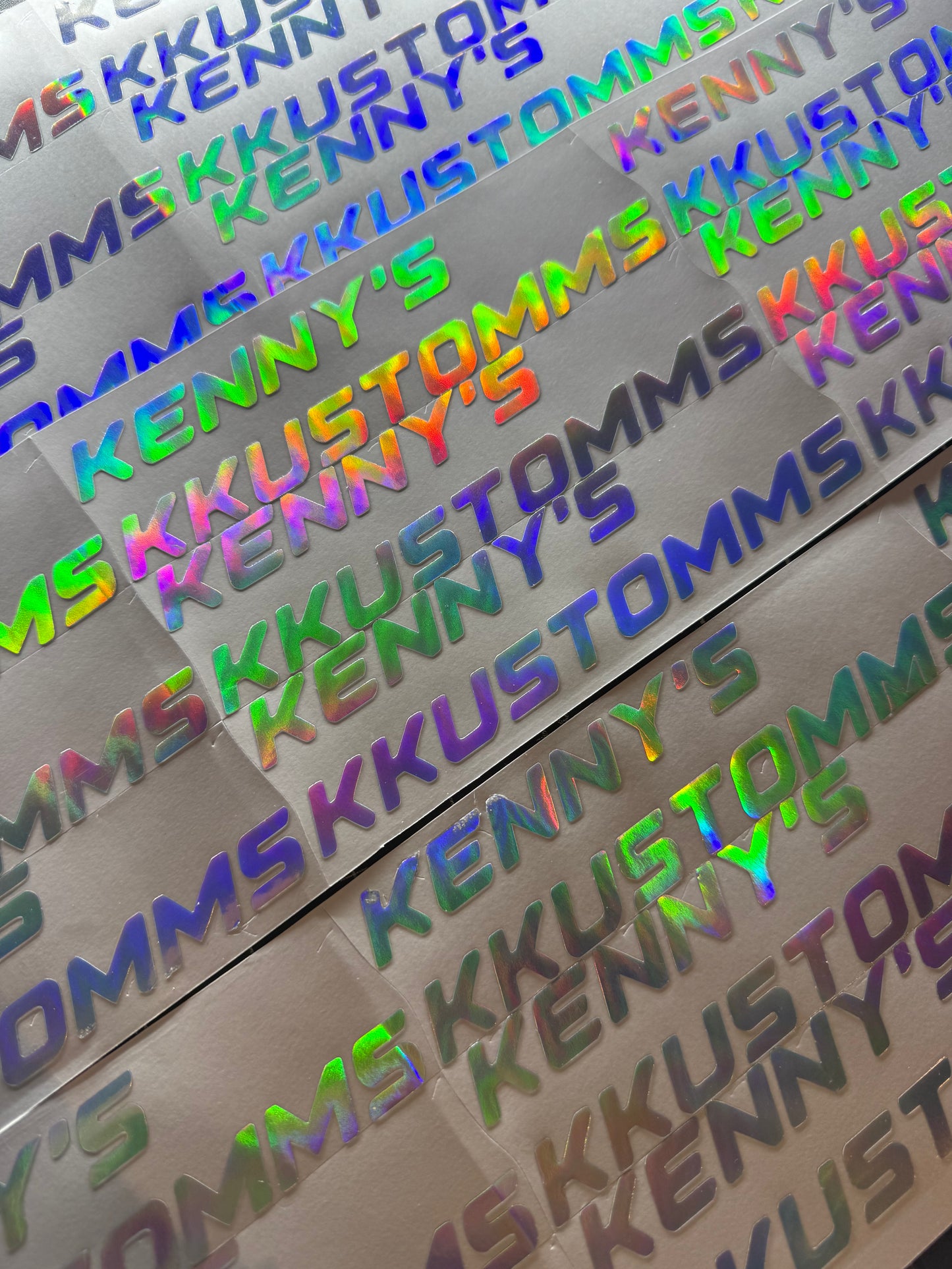 Custom Holographic Vinyl Cut Stickers