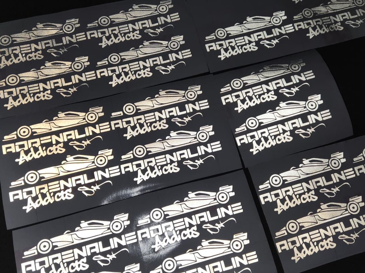 Custom Reflective Vinyl Cut Stickers