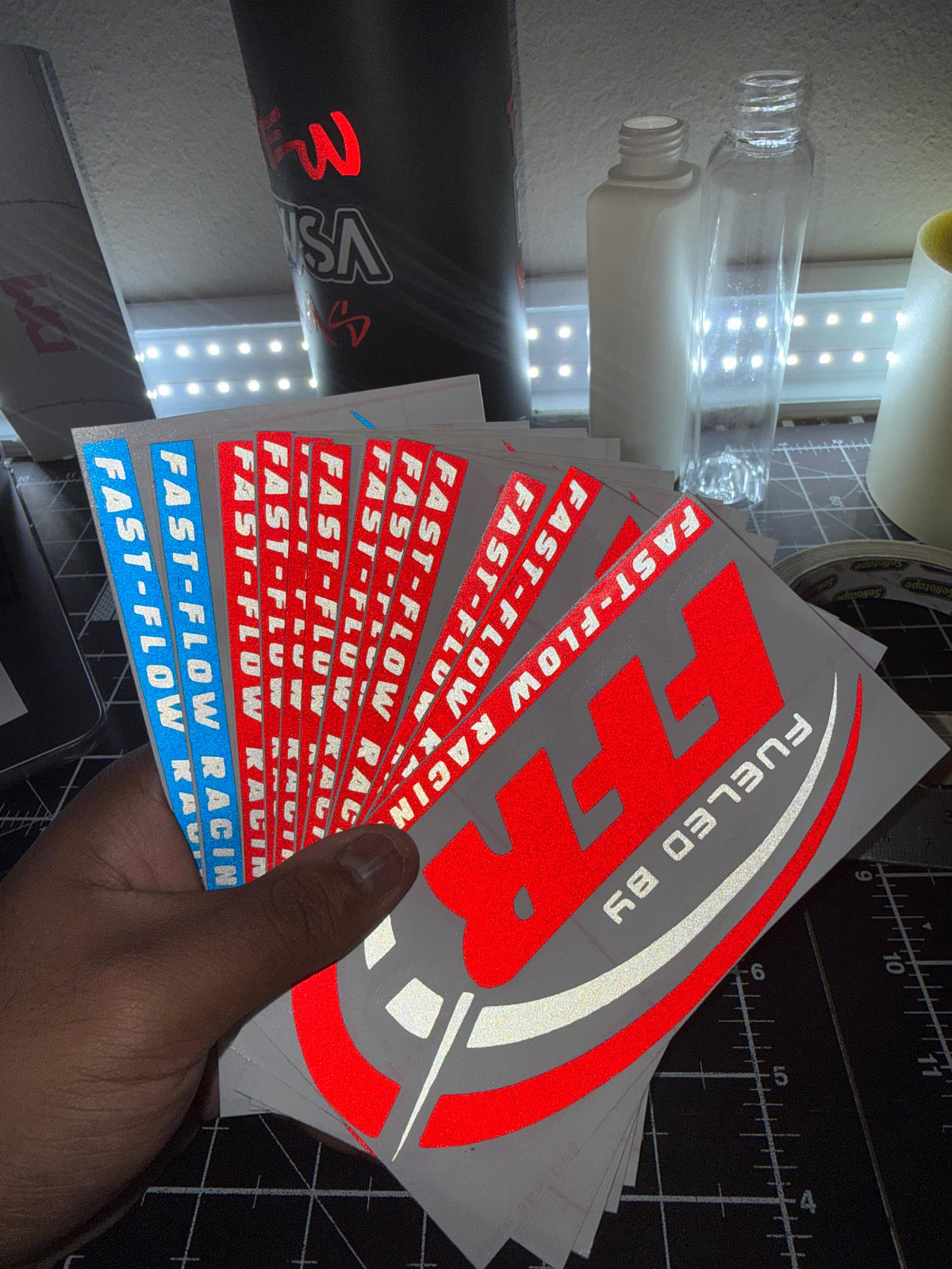 Custom Reflective Vinyl Cut Stickers