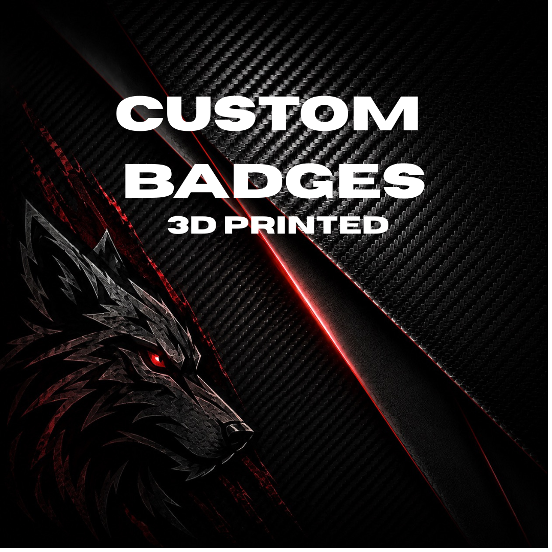 Custom 3D printed badges