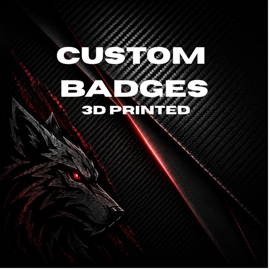 Custom 3D printed badges
