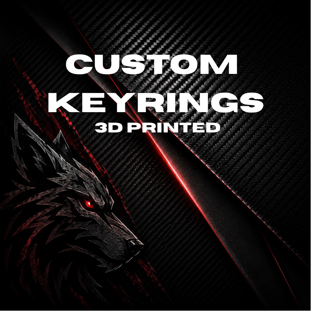 Custom 3D printed Keyrings