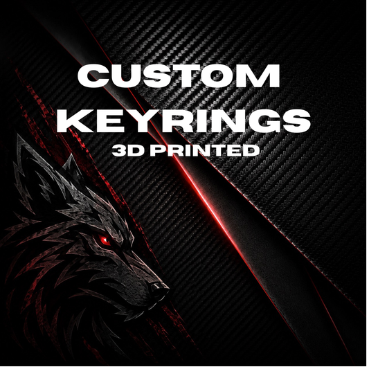 Custom 3D printed Keyrings
