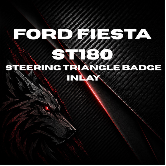 Ford fiesta ST180 Steering triangle badge inlay