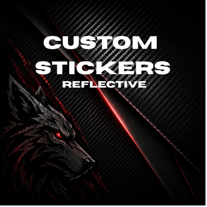 Custom Reflective Vinyl Cut Stickers