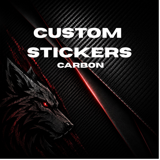 Custom Carbon Vinyl Cut Stickers