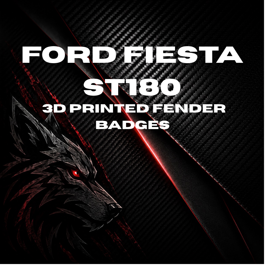 Ford Fiesta ST180 3D Printed RS-Style Fender Badges