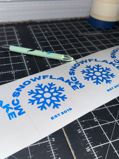 Custom Reflective Vinyl Cut Stickers