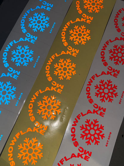 Custom Reflective Vinyl Cut Stickers