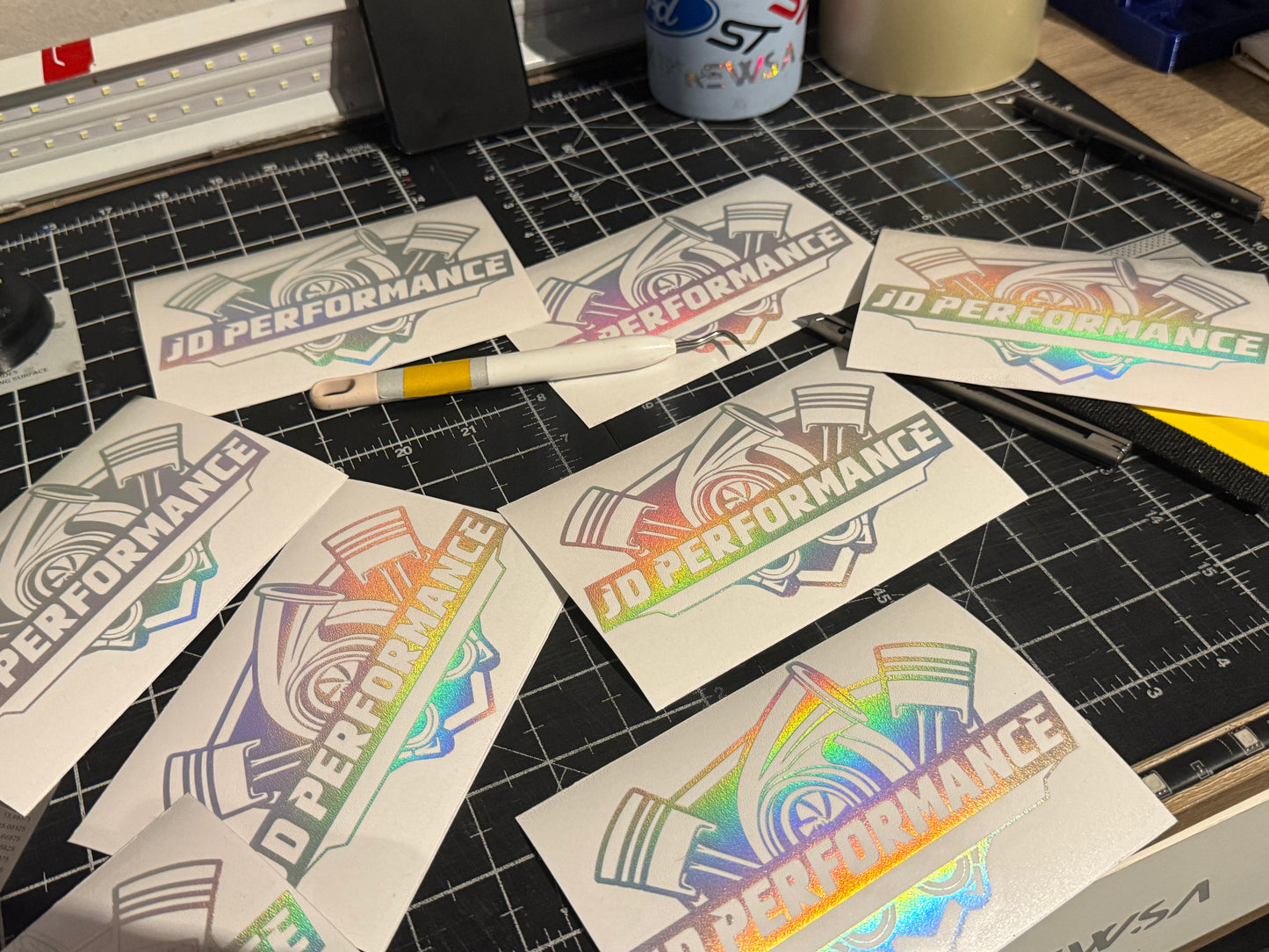 Custom Holographic Vinyl Cut Stickers