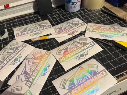 Custom Holographic Vinyl Cut Stickers